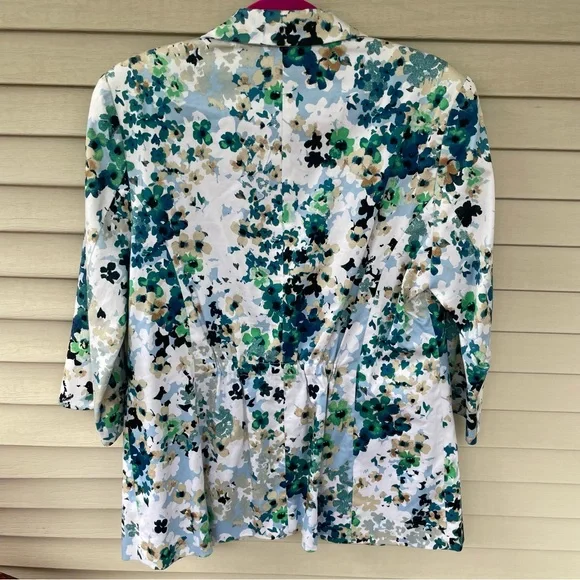 Coldwater Creek Floral Blazed Size 12 - Picture 10 of 12